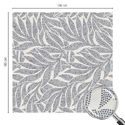 Öntapadós üvegfólia vitrázs mintával Levélcseppek