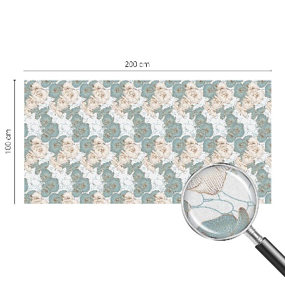 Színes mintás ablakfólia Finom virágok