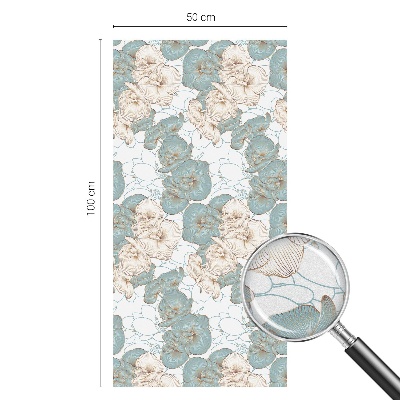 Színes mintás ablakfólia Finom virágok