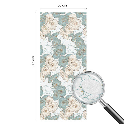 Színes mintás ablakfólia Finom virágok