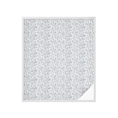 Öntapadós üvegfólia vitrázs mintával Virágminta