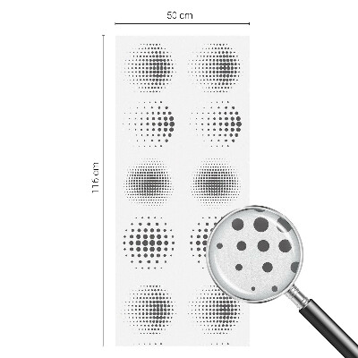 Színes mintás ablakfólia Pontozott körök