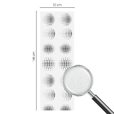 Színes mintás ablakfólia Pontozott körök