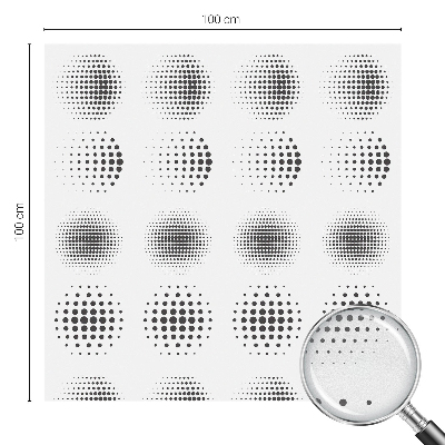 Színes mintás ablakfólia Pontozott körök