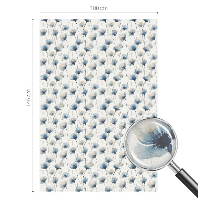 Öntapadós belátásgátló fólia Kék virágok