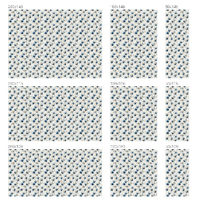 Öntapadós belátásgátló fólia Kék virágok