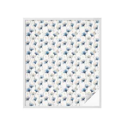 Öntapadós belátásgátló fólia Kék virágok