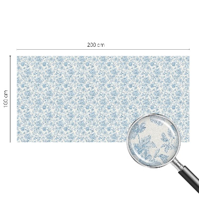 Öntapadós üvegfólia vitrázs mintával Virágminta