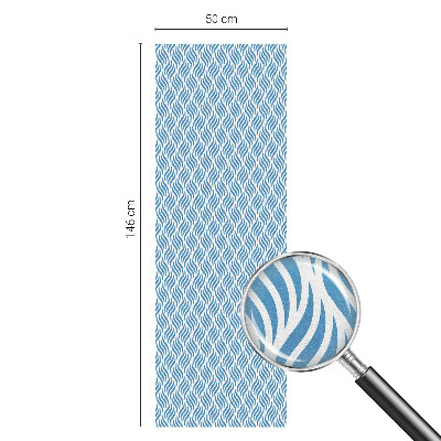 Színes mintás ablakfólia Kék hullámok