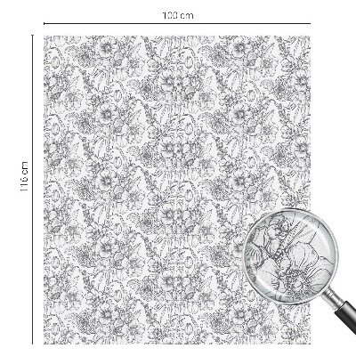 Dekoratív üvegfólia ablakra Florisztikai elegancia