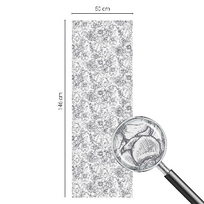 Dekoratív üvegfólia ablakra Florisztikai elegancia