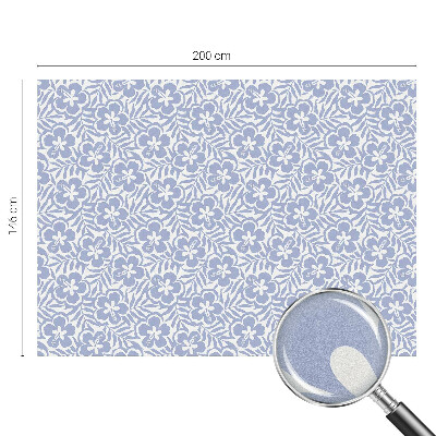 Öntapadós ablakfólia ólomüveg mintával Hibiszkusz virágok