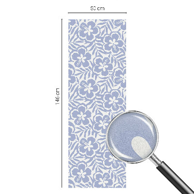 Öntapadós ablakfólia ólomüveg mintával Hibiszkusz virágok