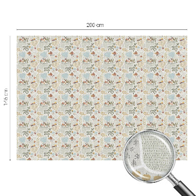 Öntapadós üvegfólia vitrázs mintával Egy idilli falu