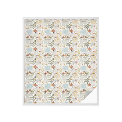 Öntapadós üvegfólia vitrázs mintával Egy idilli falu