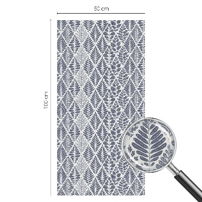 Öntapadós üvegfólia vitrázs mintával Mintás levelek