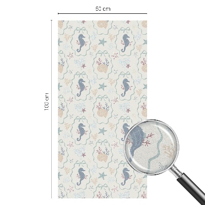 Dekoratív üvegfólia ablakra Csikóhalak