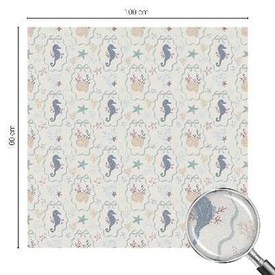 Dekoratív üvegfólia ablakra Csikóhalak