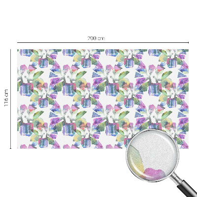 Öntapadós ablakfólia ólomüveg mintával Színes absztrakció