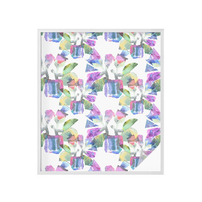 Öntapadós ablakfólia ólomüveg mintával Színes absztrakció