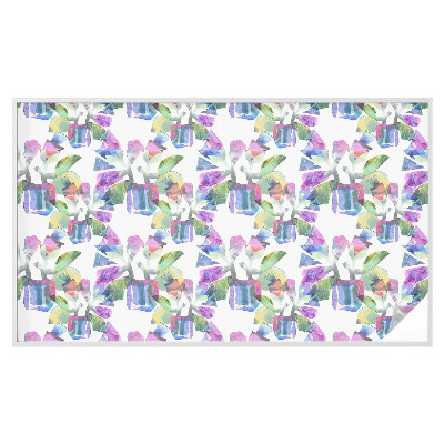 Öntapadós ablakfólia ólomüveg mintával Színes absztrakció