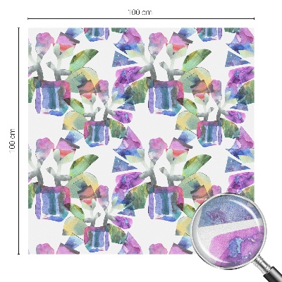 Öntapadós ablakfólia ólomüveg mintával Színes absztrakció