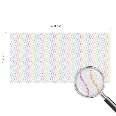 Öntapadós belátásgátló fólia Szivárvány vonalak