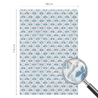 Színes mintás ablakfólia Kék pálmafák