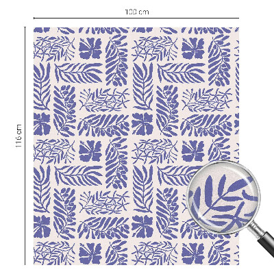 Öntapadós üvegfólia vitrázs mintával Növényi minták