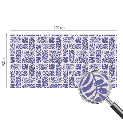 Öntapadós üvegfólia vitrázs mintával Növényi minták