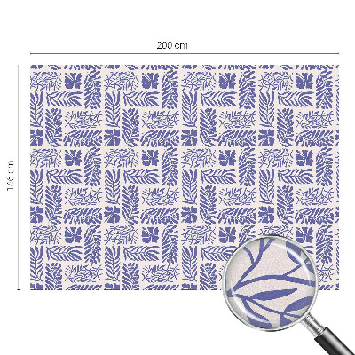 Öntapadós üvegfólia vitrázs mintával Növényi minták