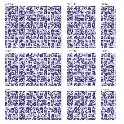 Öntapadós üvegfólia vitrázs mintával Növényi minták