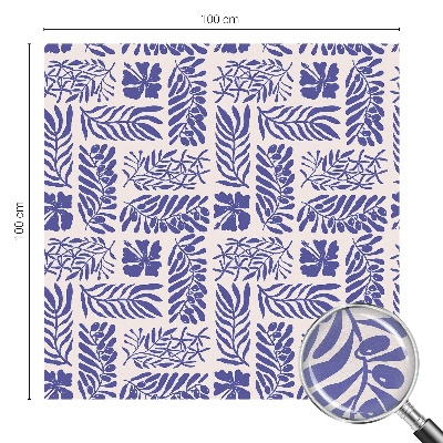 Öntapadós üvegfólia vitrázs mintával Növényi minták