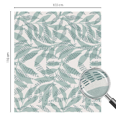 Színes mintás ablakfólia Zöld levelek