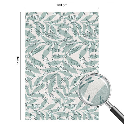 Színes mintás ablakfólia Zöld levelek