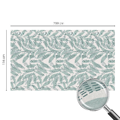 Színes mintás ablakfólia Zöld levelek