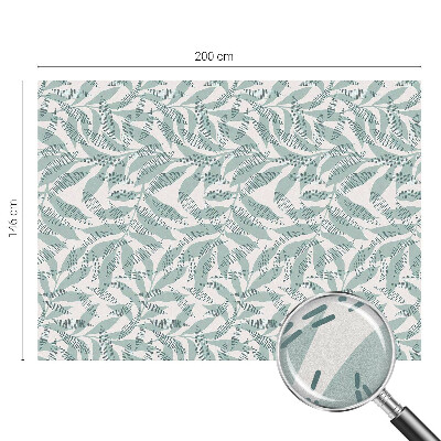 Színes mintás ablakfólia Zöld levelek