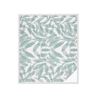 Színes mintás ablakfólia Zöld levelek