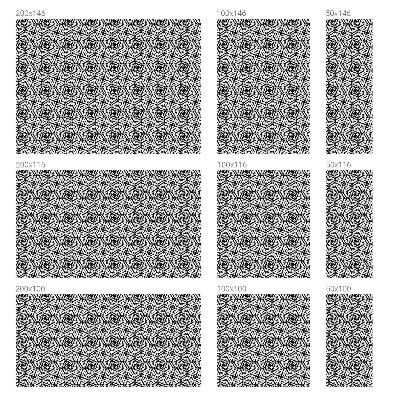 Öntapadós üvegfólia vitrázs mintával Geometrikus levelek