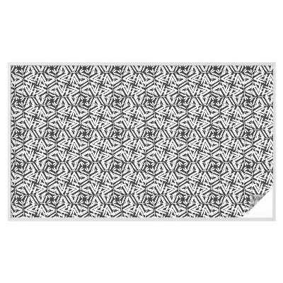 Öntapadós üvegfólia vitrázs mintával Geometrikus levelek