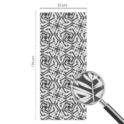 Öntapadós üvegfólia vitrázs mintával Geometrikus levelek