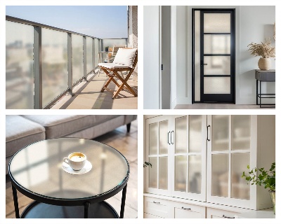 Színes mintás ablakfólia Bézs árnyalat