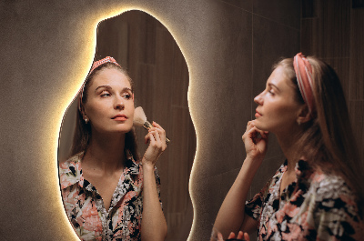 Aszimmetrikus LED tükör Nincsenek keretek