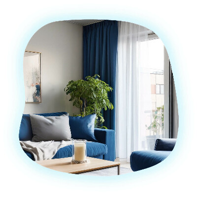 Organikus tükör led világítással modern kiegészítő