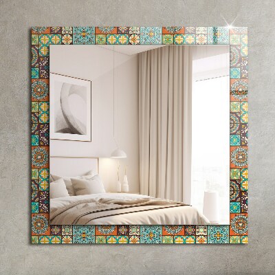 Tükör dekoráció Színes mozaik