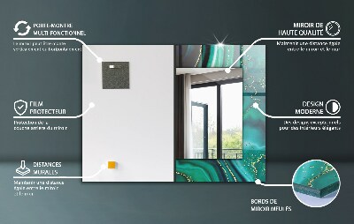 Dekor tükör Színes geometriai minta