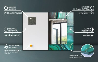 Dekor tükör Színes geometriai minta