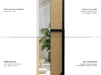 Álló tükör tölgyfa kerettel 36x156 cm