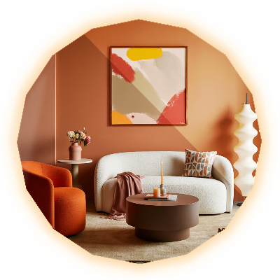 Geometriai tükör LED háttérvilágítással