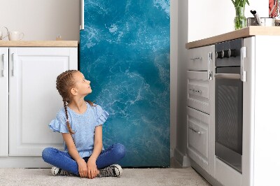 Hűtőszekrény matrica Kékhullámok